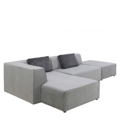 Corner sofa infinity ottoman grey left (16)