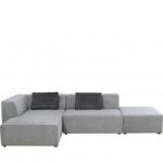 Corner sofa infinity ottoman grey left