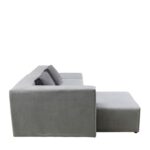 Corner sofa infinity ottoman grey left (4)
