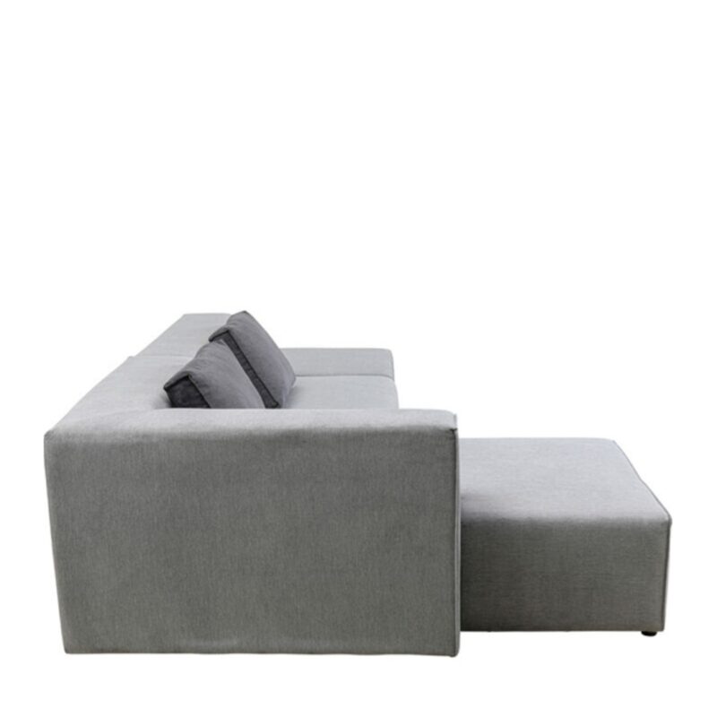 Corner sofa infinity ottoman grey left (4)