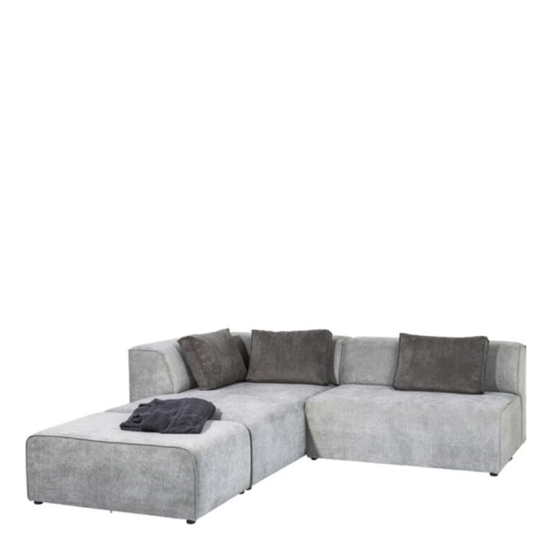 Corner sofa infinity ottoman grey left (6)