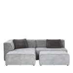 Corner sofa infinity ottoman grey left (7)