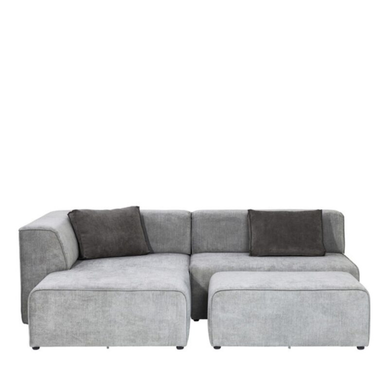 Corner sofa infinity ottoman grey left (7)