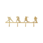 KARE Coat Rack Ice Hockey Gold 48cm