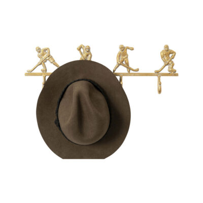 KARE Coat Rack Ice Hockey Gold 48cm_2