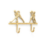 KARE Coat Rack Ice Hockey Gold 48cm_3