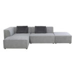 KARE Corner Sofa Infinity Ottomane Grey Left