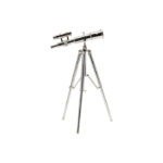 KARE Deco Object Telescope Silver Clock 49cm