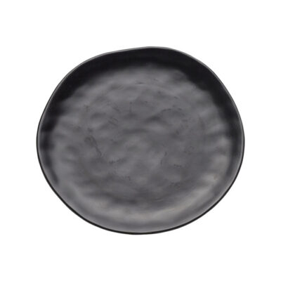 KARE Plate Organic Black Ø26cm