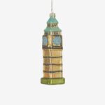 Christmas Glass Lantern Golden 15cm