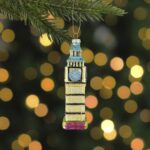 Christmas Glass Lantern Golden 15cm (2)