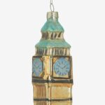 Christmas Glass Lantern Golden 15cm (5)