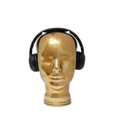 Headphone Mount Gold Metallic