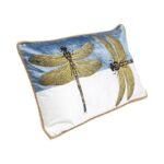 Cushion Glitter Dragonfly White 50x30cm - Image 3