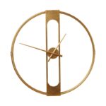 KARE Wall Clock Clip Gold Ø60cm