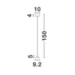 Pendant Lamp Dro Brown Ø9.2cm (7)