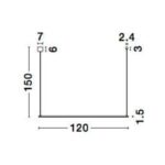 Pendant Lamp Elettra Gold 120cm - Image 6