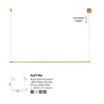 Pendant Lamp Elettra Gold