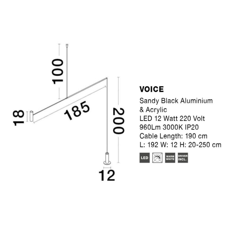 Pendant Lamp Voice Black (2)