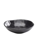 Plate Deep Organic Black Ø22cm
