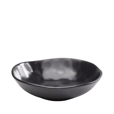 Plate Deep Organic Black Ø22cm