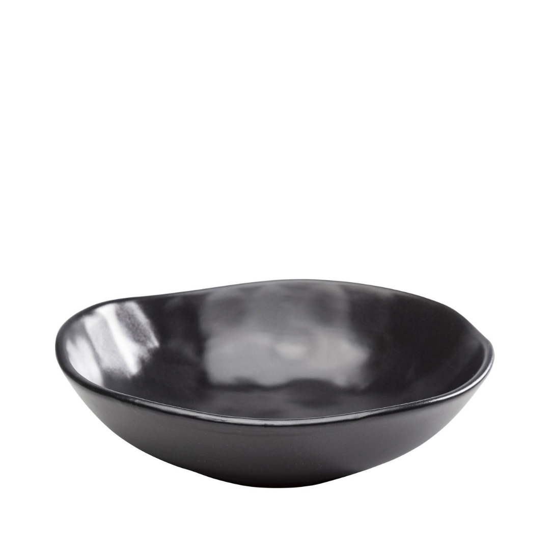 Plate Deep Organic Black Ø22cm