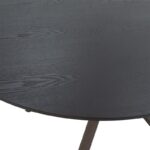 Dinner table Cerco MDF black D120x75cm - Image 2