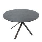 Dinner table Cerco MDF black D120x75cm - Image 3