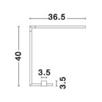 Table Lamp Raccio Gold 40cm - Image 4