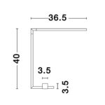 Table Lamp Raccio Gold 40cm (7)