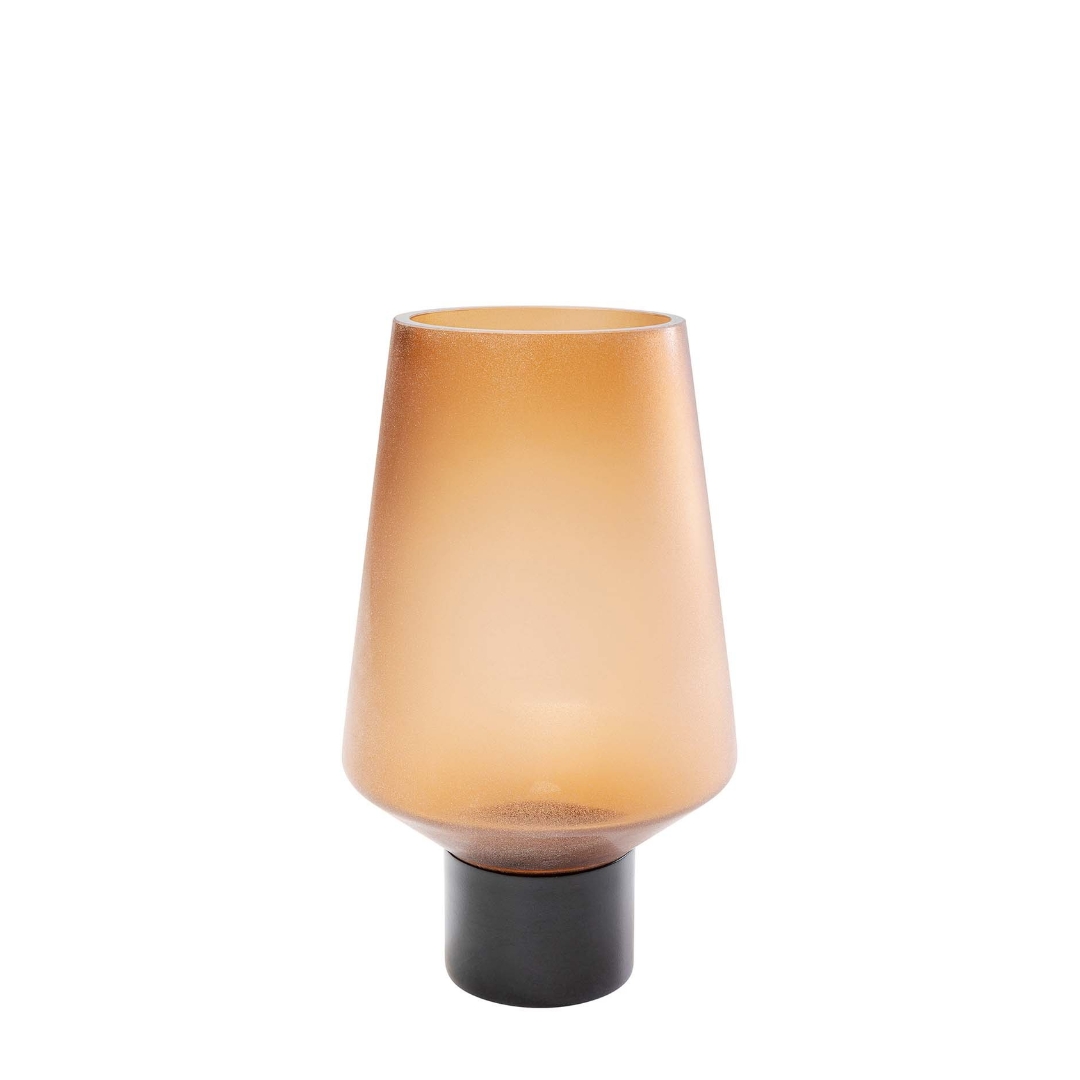 Vase Noble Ring Amber Matt 26cm (2)