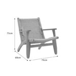 Armchair Chiara Natural - Image 12