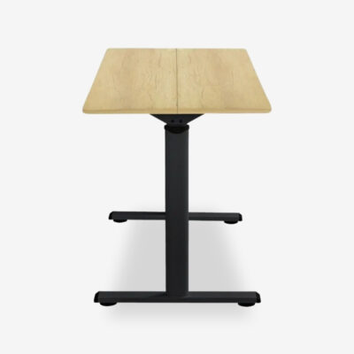 Height adjustable work desk carlo plywood with metal legs (5)