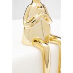 KARE Deco Figurine Sitting Rabbit Heart Gold 29cm