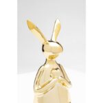 Kare Deco Figurine Sitting Rabbit Heart Gold 29cm (3)