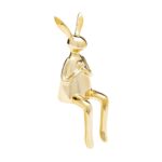 Kare Deco Figurine Sitting Rabbit Heart Gold 29cm (5)