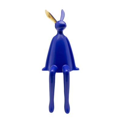 KARE Figurine Sitting Rabbit Blue 35cm