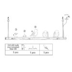 KARE Pendant Lamp Animal Dining Birds 120cm