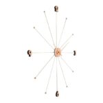 Kare Wall Clock Like Umbrella Rose Gold (3)