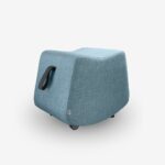 Pouf Bari blu e hapur