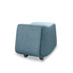 Pouf Bari blu e hapur