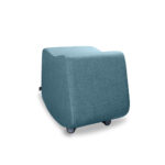 Pouf Bari blu e hapur
