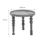 Tavolinë anësore Brenda 2/Set Ø60/50cm - Imazhi 13