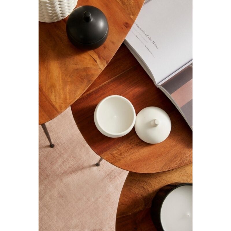 Candle Holder C-Coperchio White Ø10cm - Image 3