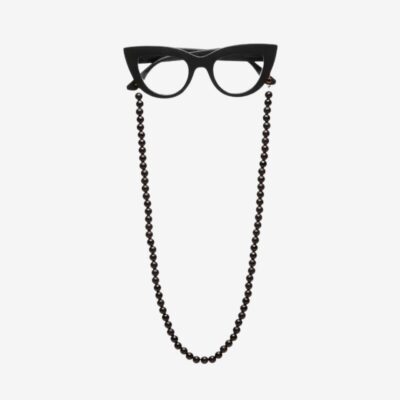 Okkia Glasses Chain Black Beads