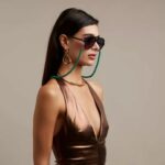 Okkia Glasses Chain Green Beads - Image 2