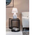 Kare Side Table Wire Double Black (2 Set) (9)