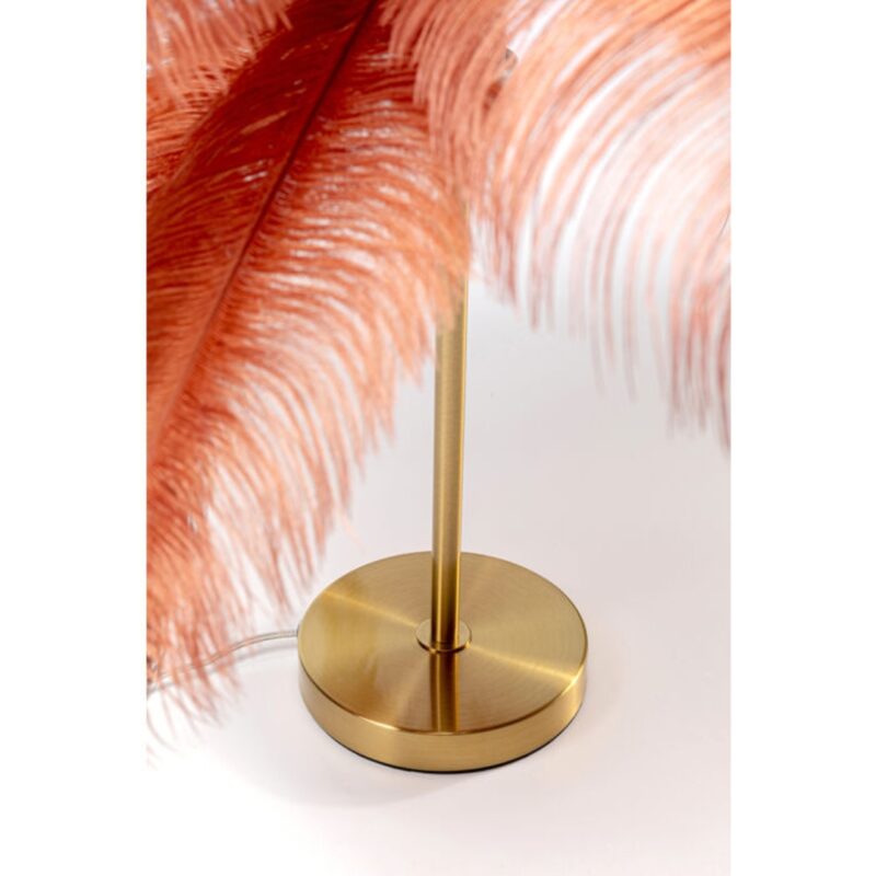 Kare Table Lamp Feather Palm Rusty Red 60cm (2)