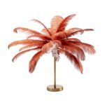 Kare Table Lamp Feather Palm Rusty Red 60cm (7)