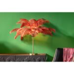 Kare Table Lamp Feather Palm Rusty Red 60cm (8)